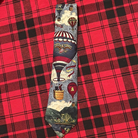 Two Americana series by Max Raab neckties. One is Up, Up and Away and Batter Up. - Picture 2 of 4